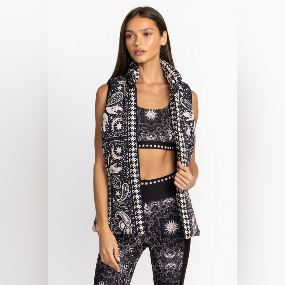 New Johnny Was Black and White Reversible Vest